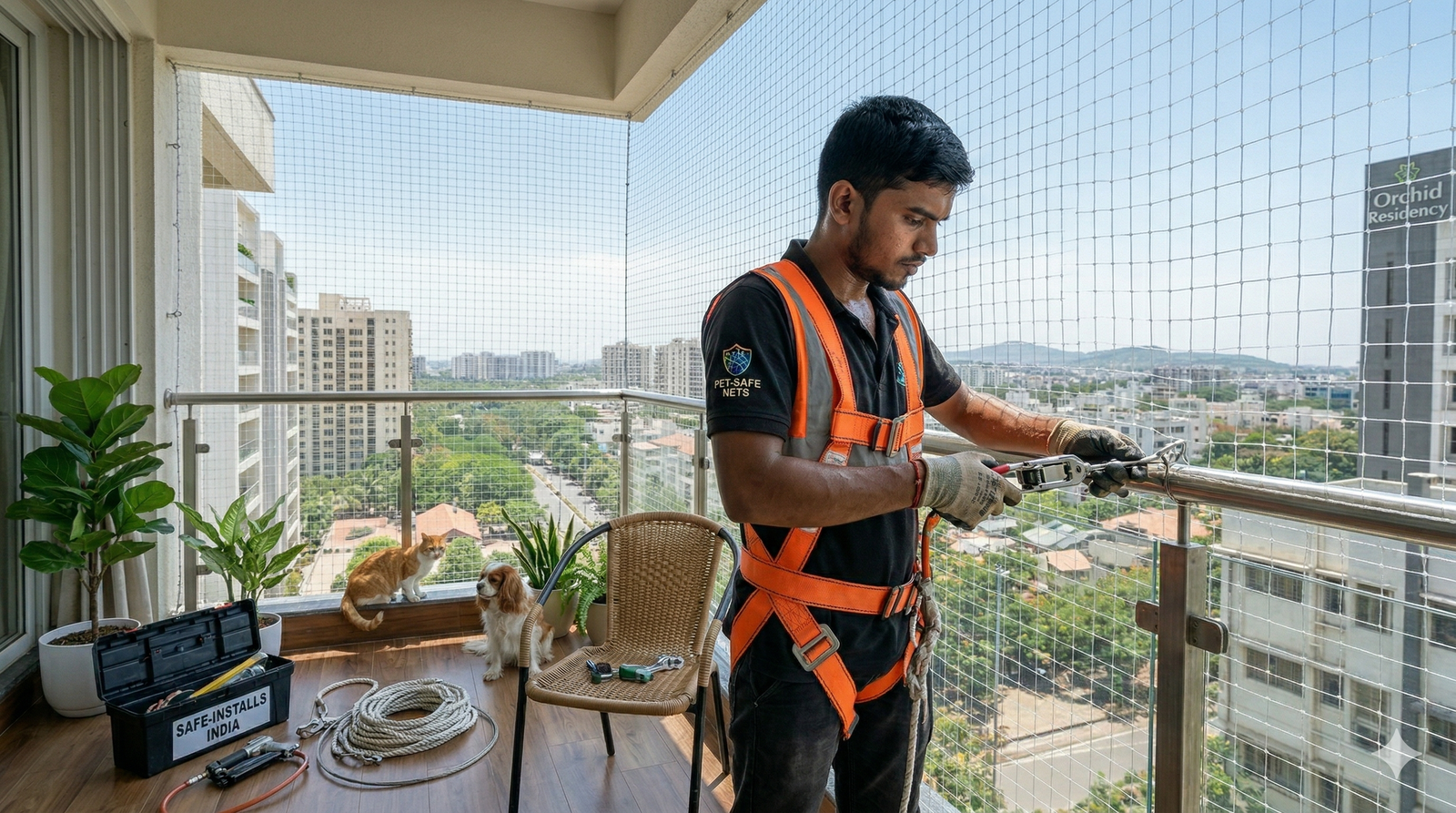 Pets Safety Nets installation